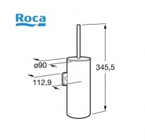 ESCOBILLERO METALICO PARED VICTORIA ROCA